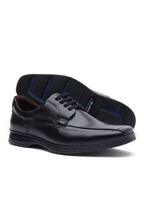 sapato democrata smart comfort dual soft preto