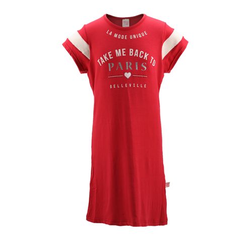 vestido vermelho juvenil