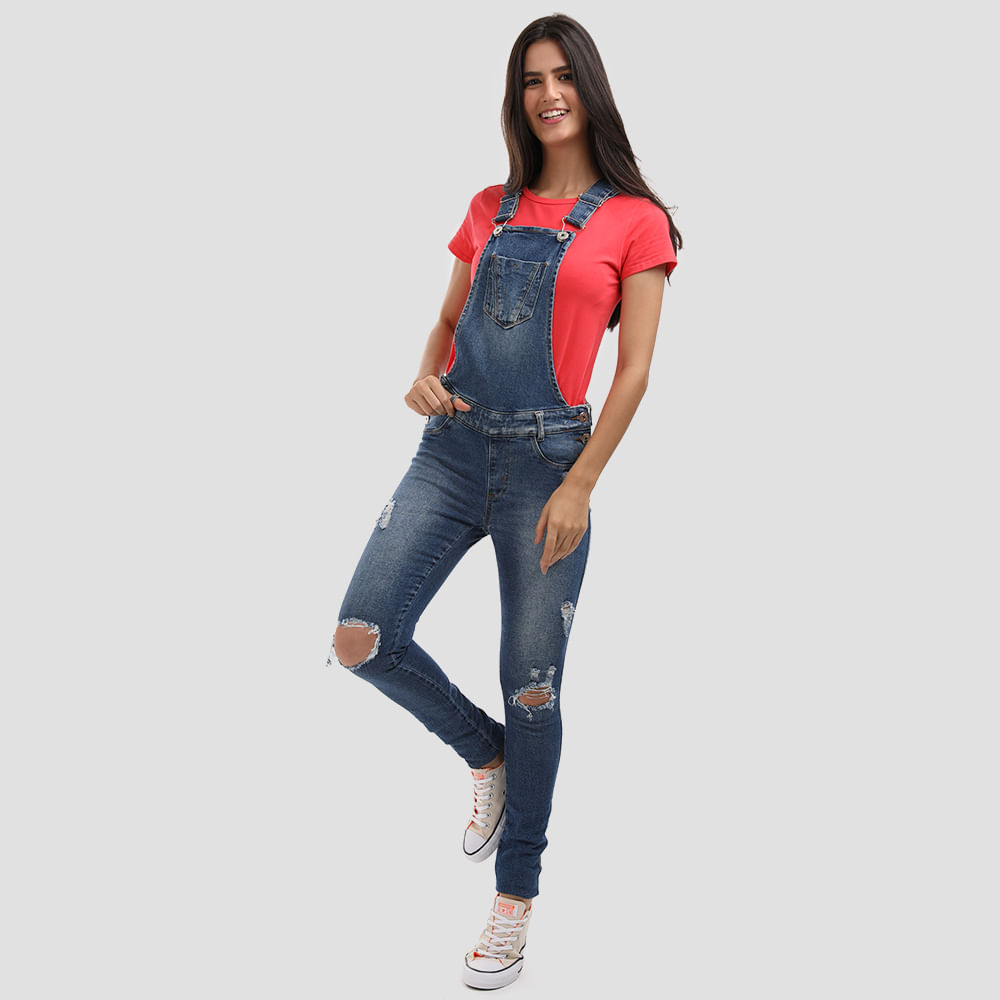 roupa jardineira jeans